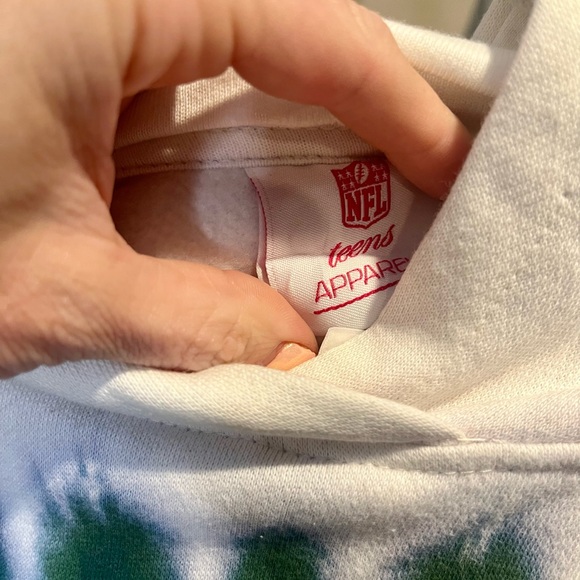 NWT Green Bay Packers Ombré Long Crop Hoodie by NFL Teens - Picture 2 of 3